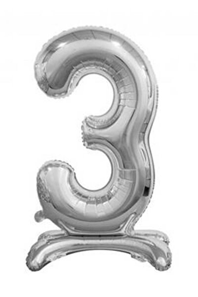 BEST PARTİ DOĞUM GÜNÜ PARTİ SÜSLERİ بالون فويل بأرقام فضية مقاس 76 سم