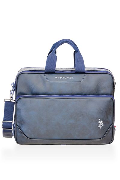 U.S. Polo Assn. U.S. Polo Assn 23666-23667-23668 Τσάντα για φορητό υπολογιστή χαρτοφύλακα Messenger Τσάντα Macbook ΣΚΟΥΡΟ ΜΠΛΕ