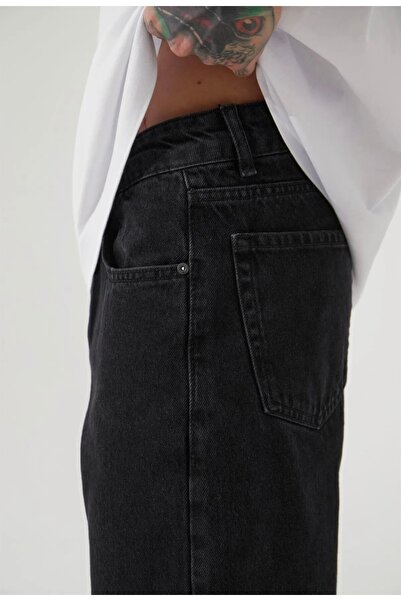 çerme Men's Relaxed Baggy Dark Smoked Jean Pants