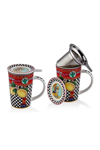 LAMEDORE Joy Carmen Summer Mug with Filter 8,4x12,3 Cm 1BSF-0129SM