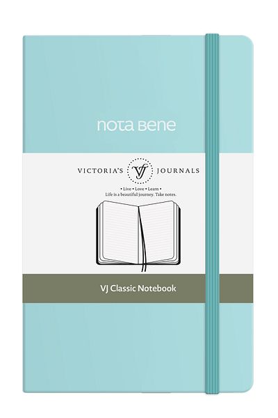 Victoria's Journals Caiet Nota Bene Classic cu copertă rigidă, 9x14 cm, linie