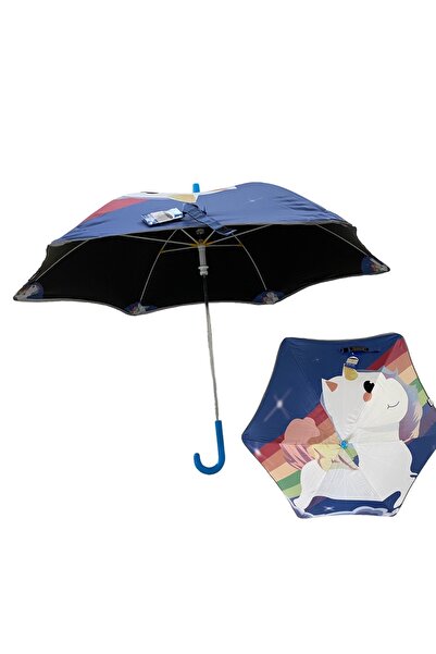 faial 6 Telli Yüksek Kaliteli Şemsiye Desenli Çift Katlı Şemsiye Erkek Çocuk ...