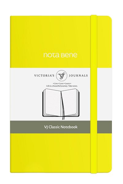 Victoria's Journals Notebook Nota Bene Classic Hard Cover, 9X14 Cm, Ruled
