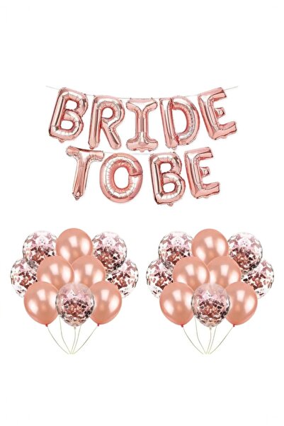 BİDOLUMUTLULUK Bride Folyo Balon, Kalp Folyo Balonlu Bekarlığa Veda Seti Part...