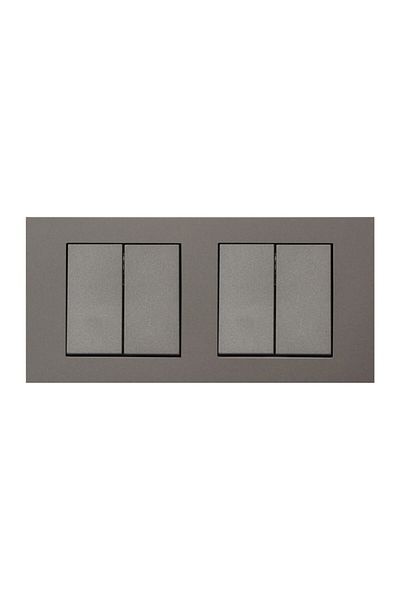 OVİVO مجموعة Ovivo Grano Anthracite مكونة من 2 عاكس + عاكس