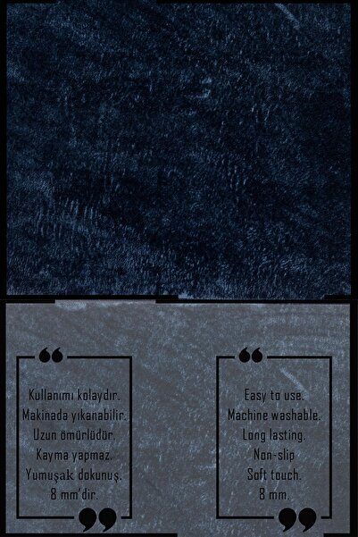 lohusahamile Набір з 3 предметів для ванної кімнати: килимок, рушник, мильниця 60X90 СИНІЙ