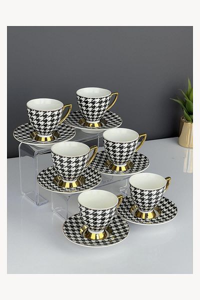 ACAR Luxury 6-Piece Porcelain Destinty Cup Set