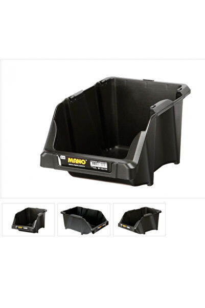 MANO AVADANLIK 20 SİYAH RENK MALZEME KUTUSU CİVATA KUTUSU 25CM 60ADET