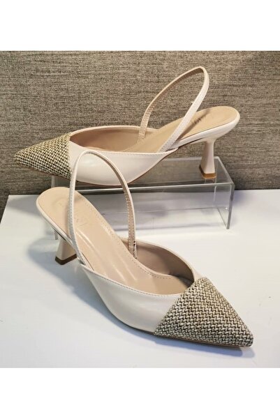 laviest 4116 حذاء نسائي مفتوح من الخلف ومقدمة مدببة وكعب ستيليتو