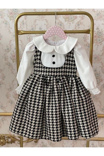 İPEKACOUTURE Rochie pentru fetiță cu guler pentru bebeluși