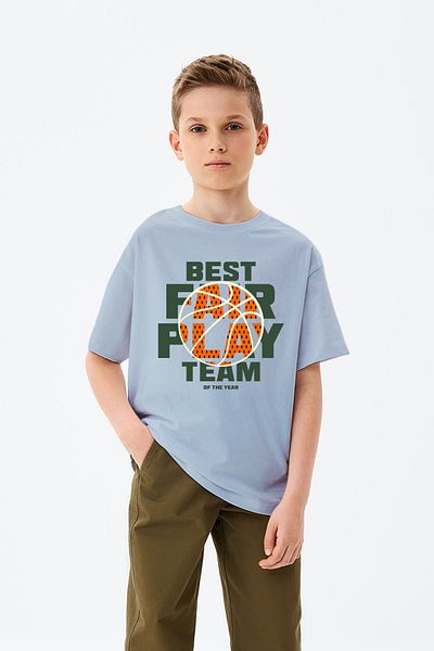 MYADA Cel mai bun tricou pentru băieți cu tematică de baschet cu imprimeu echipă fair play
