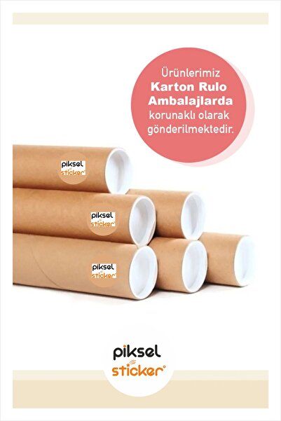 Piksel Grafik Bohemian Tree Patterned Oval Wall Sticker