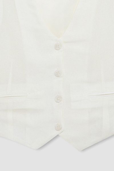 DeFacto Leinenmischung Regular Fit Blazer Weste - Z8525az24sm