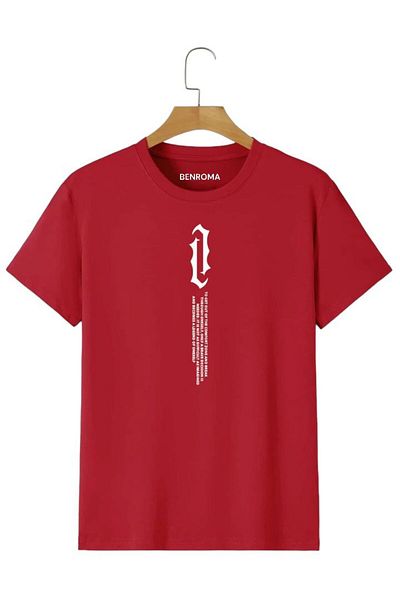 BENROMA 1 Product Is a Gift for Purchases of 6 or More Standing Text Printed Oversize Unisex T-Shirt Dolce More