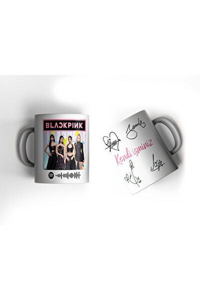 offside Black Pink Kişiye Özel Kupa Spotify Kodlu Isimli Black Pink Kişiye Öz...