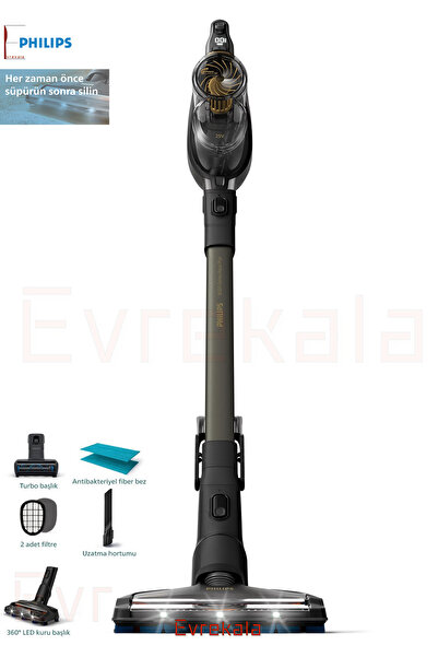 Philips Evrekala Shop 2'si 1 arada Dikey Süpürge Philips Hem Silme Hem Süpürm...