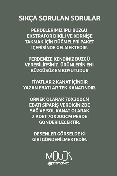 Moud's Μαλακό οβάλ σχέδιο Suede Σαλόνι Χωλ Κουρτίνα με φόντο Εκτυπωμένο Extrafor Shirring 2 Wing PRD-1111