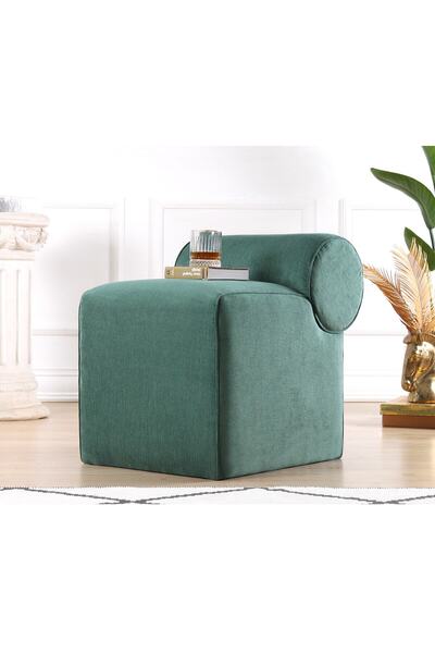 Lorencehome Linburg Puf - Yeşil