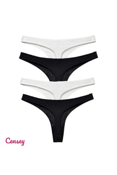 CENSEY 4-Piece Brazilian Cotton Thong Set
