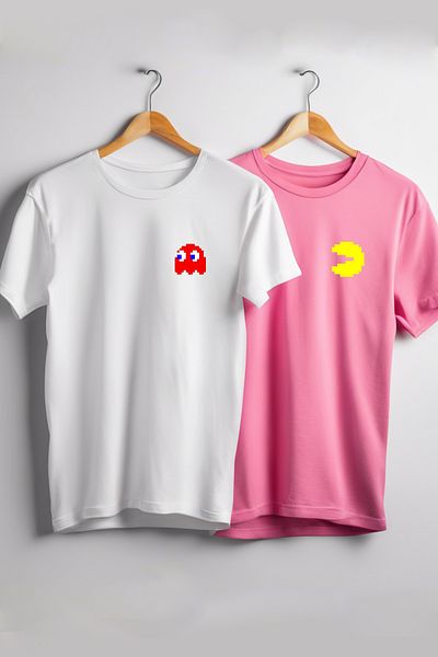 Vordevia Pac-Man Printed Oversize Lover Combination Δώρο για την Ημέρα του Αγίου Βαλεντίνου / Δώρο γενεθλίων