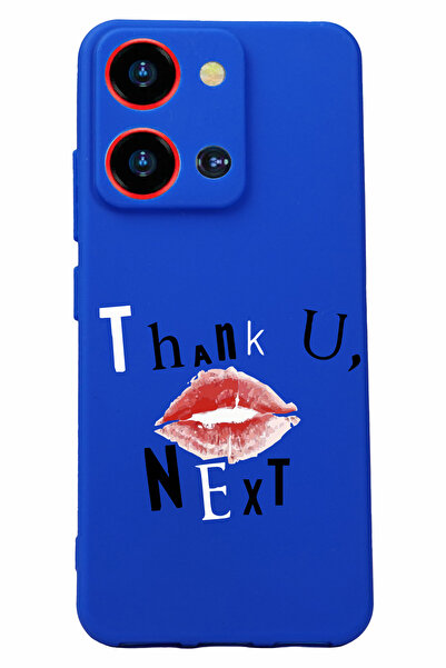 Reeder S19 Max Pro S Zoom - حافظة سيليكون زرقاء اللون مع طباعة وحماية للكاميرا