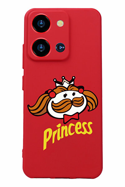 Reeder S19 Max Pro S Zoom - حافظة سيليكون مطبوعة باللون الأحمر مع حماية للكاميرا