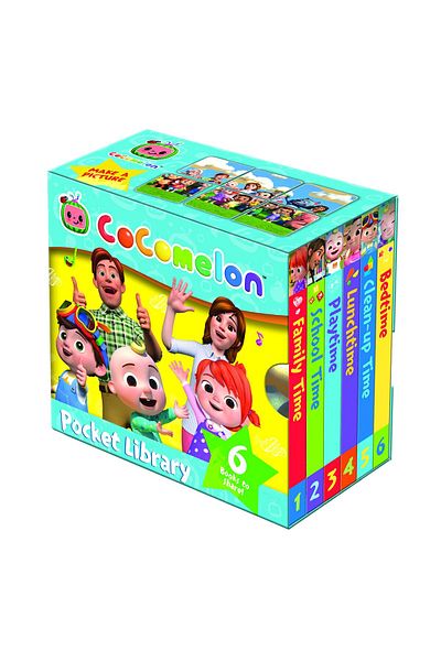 Green Tree CoComelon Pocket Library - 6 Booklets JJ and his his Hugs Hakalı