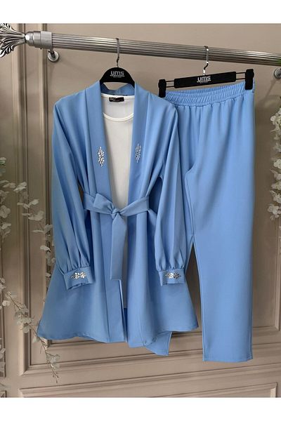 YEDİLALE STONE EMBROIDERED WOMEN'S SET