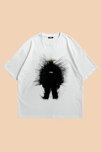Grove Fashion Tricou oversize cu imprimeu Kanye West Donda