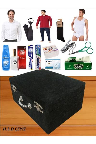 Sonem Çeyiz Cămașă de mire, papuci, set cosmetic 1002