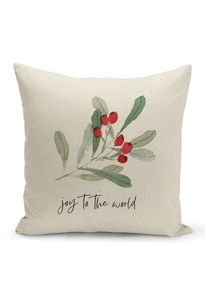 Bertille Home New Year Series Double Sided Digital Printed Throw Pillow Case (Christmas Christmas Cushion Cover)