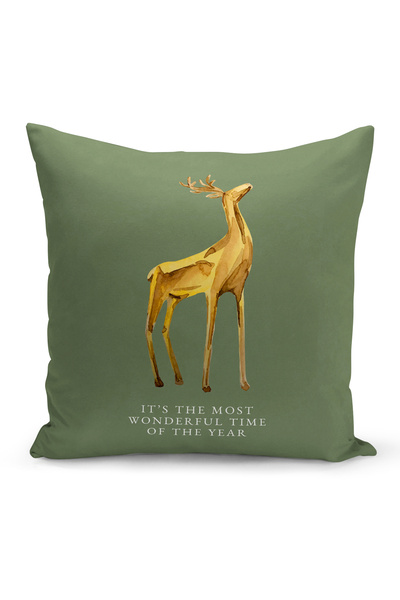 Bertille Home Новогодишна серия Двустранна калъфка за възглавница с цифров пе...