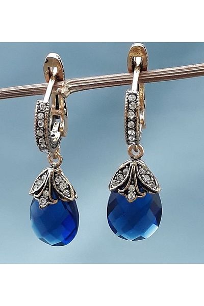 FAYRA ACCESSORIES Zircon Stone Cat's Eye Earrings