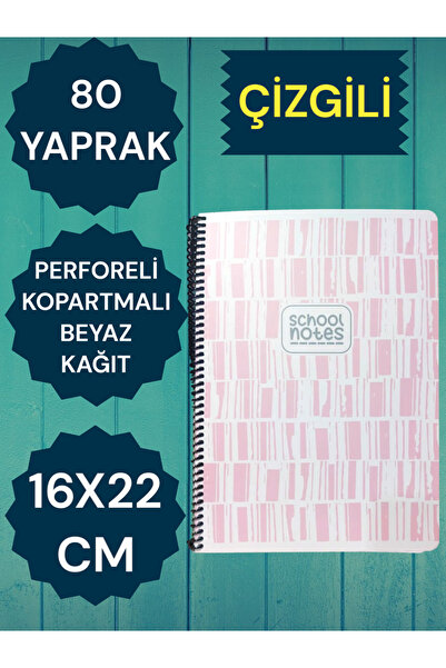 SEYFİKİRTASİYE CĂRȚI 16X22 80 FOI CARNET CARNET HĂRĂ CARTON PERFORAT