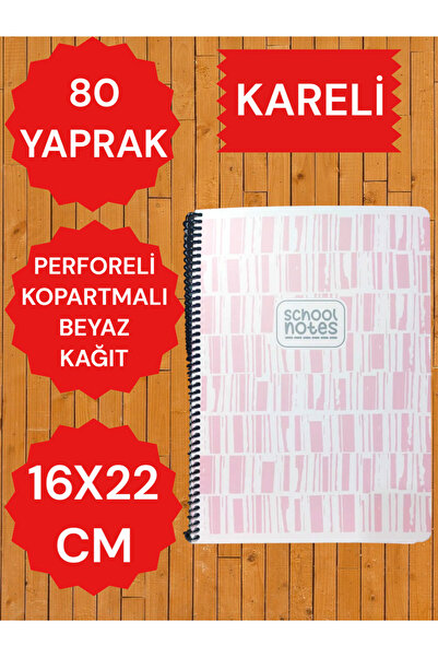 SEYFİKİRTASİYE CHECKERED 16X22 80 FOI DE CARNET DE NOTE HÂRTIE HÂRTIE DE CARDĂ PERFORATĂ