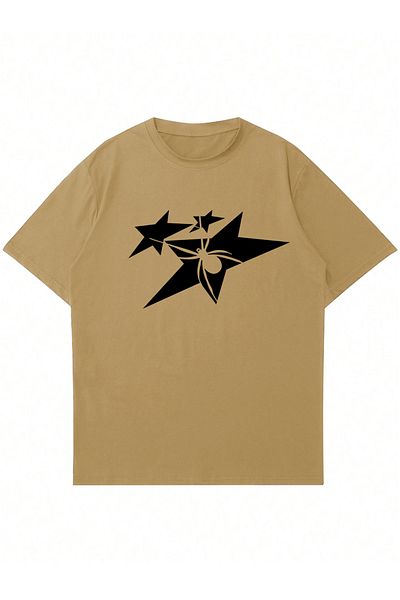 Mad&Calf Μπλουζάκι Unisex Star Spider με στάμπα με λαιμόκοψη