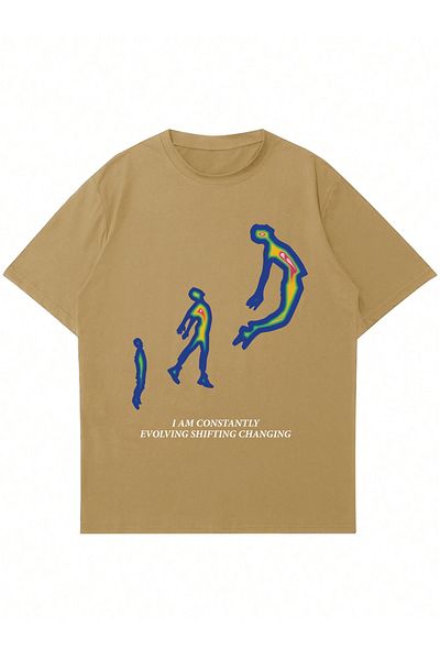Mad&Calf Μπλουζάκι Unisex I Am Constantly Printed Crew Neck Oversize