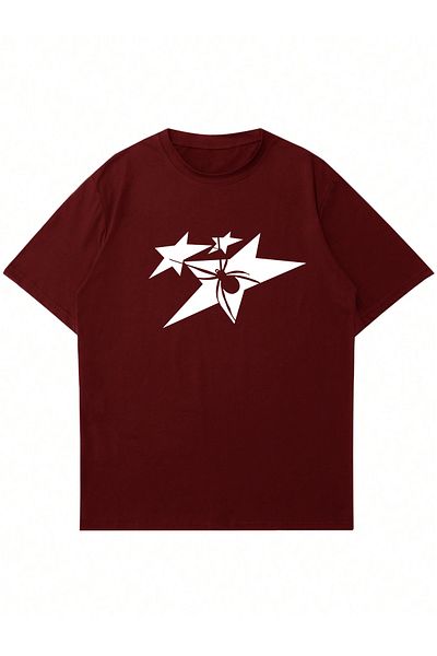 Mad&Calf Μπλουζάκι Unisex Star Spider με στάμπα με λαιμόκοψη