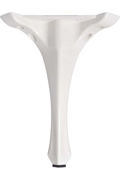 MİSLİNE Luxury 40X16X16 cm White Plastic Coffee Table Leg 8 Pieces