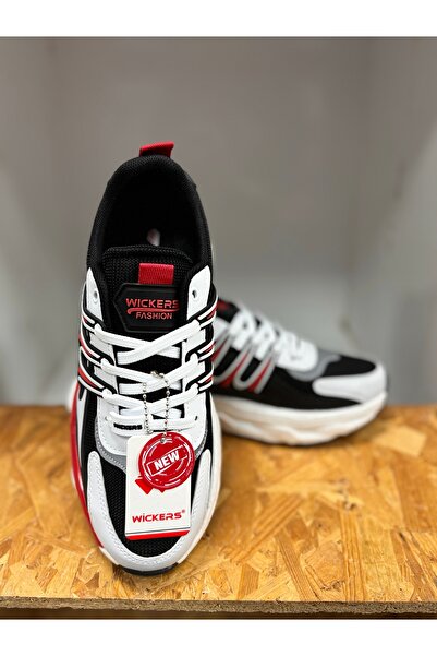 Wickers WICKERS 2687 BLACK-WHITE-RED MEN'S SPORTS SHOES