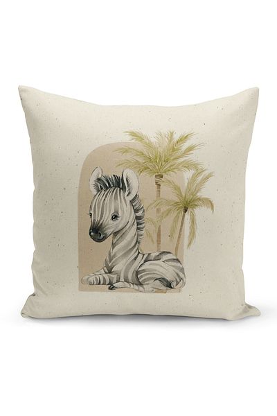 Bertille Home Child Baby Series Double-Sided Digital Printed Throw Pillow Case (Kids Children Cushion Cover)