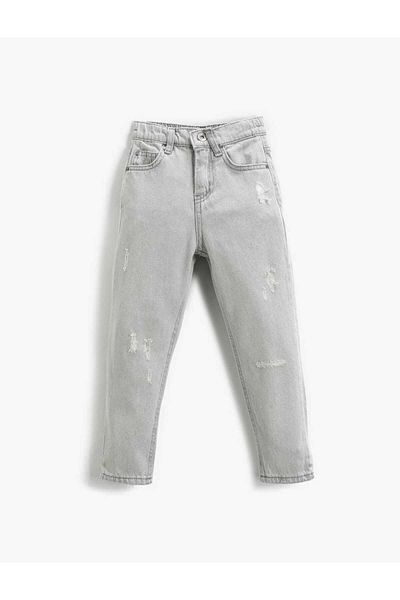 Hzmis قطع مريحة للفتيات - Mom Jean