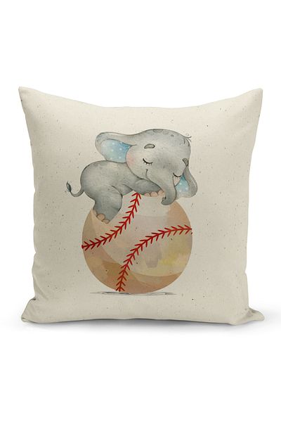 Bertille Home Child Baby Series Double-Sided Digital Printed Throw Pillow Case (Kids Children Cushion Cover)