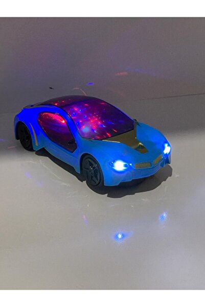 Shem BMW İ8 Model Mavi Işıklı Sesli Oyuncak Araba 17 Cm