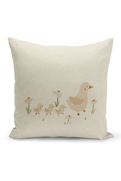 Bertille Home Child Baby Series Double-Sided Digital Printed Throw Pillow Case (Kids Children Cushion Cover)
