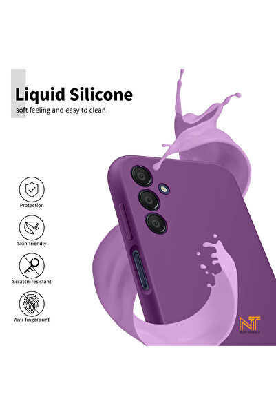 Nezih Case Samsung Galaxy A24 Kılıf Kamera Korumalı Lansman Kadife Iç Yüzeyli (şık Tasarım) Silikon Kapak