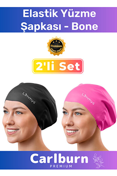 Carlburn Преміум водонепроникна герметична кольорова силіконова плавальна шап...