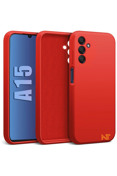 Nezih Case Samsung Galaxy A15 Kılıf Kadife Iç Yüzeyli Kamera Korumalı (şık Ta...