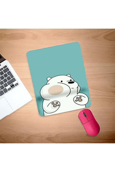 UcuruStore Drăguț mouse pad cu urs polar și suport pentru încheietura mâinii