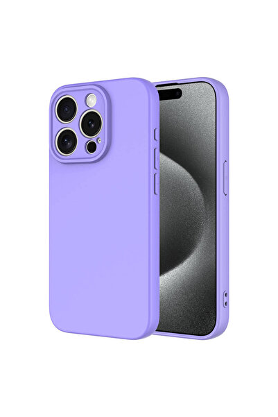 Nezih Case Apple iPhone 15 Pro Kılıf Kadife Iç Yüzeyli Kamera Korumalı (şık T...